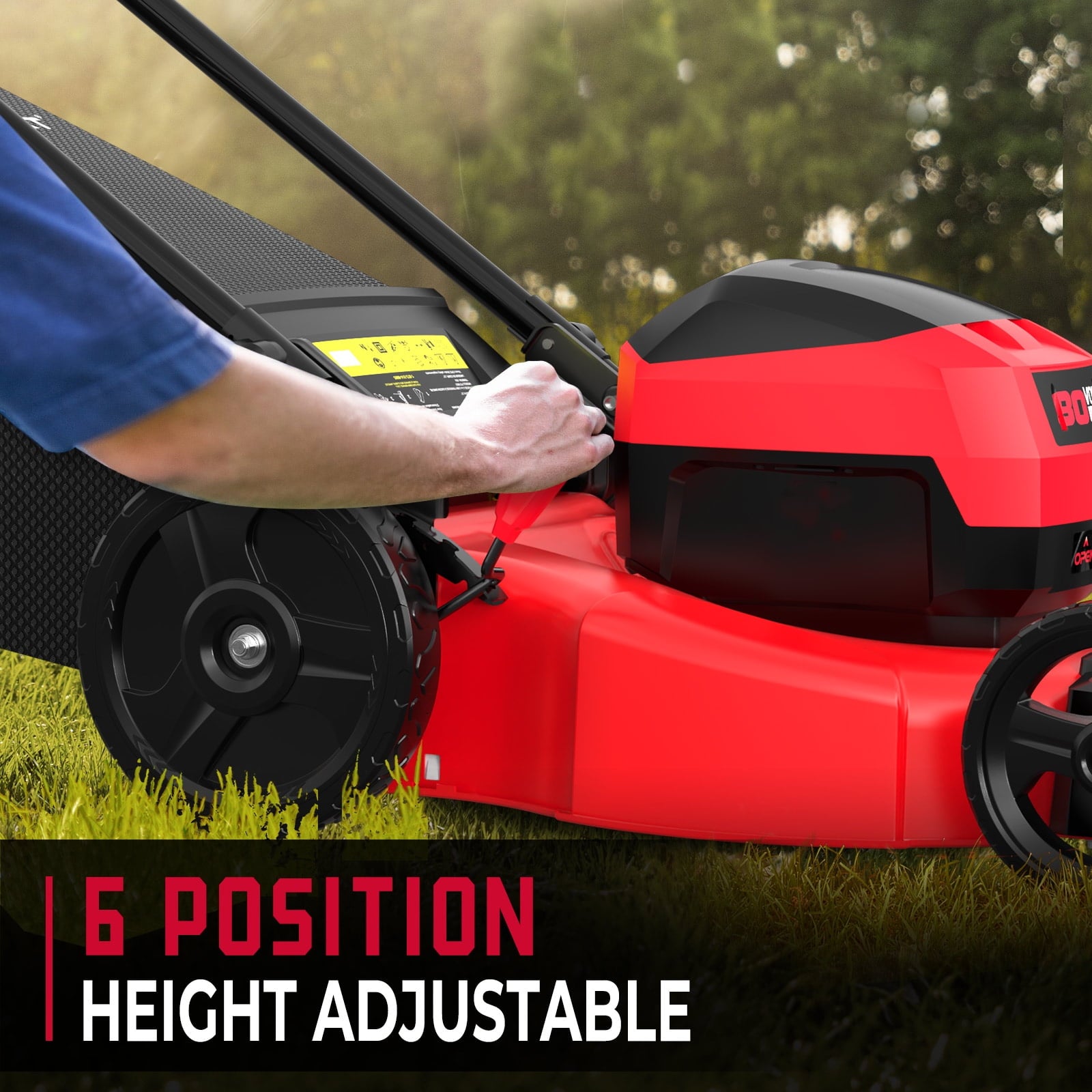 PowerSmart 80V MAX 21 Cordless Lawn Mower, 3-in-1 Brushless Electric Lawn Mower with 6.0Ah Battery and Charger
